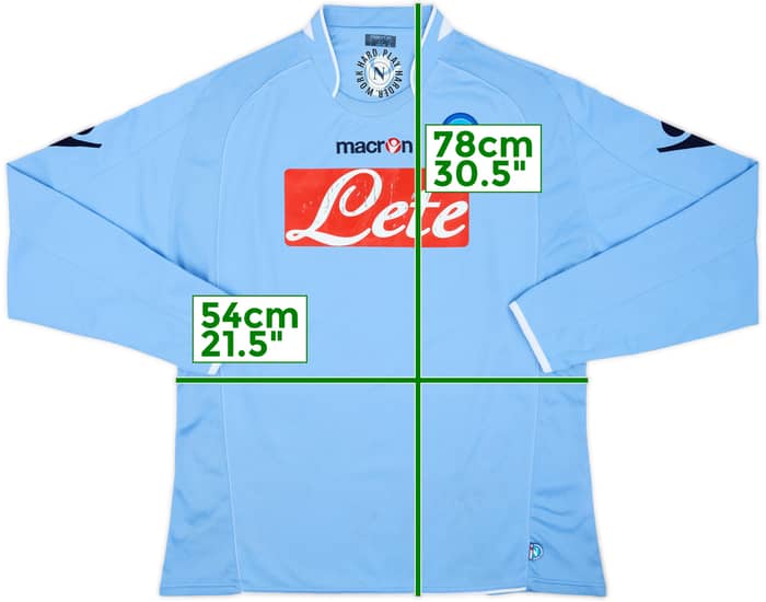 2009-10 Napoli Youth Match Issue Home L/S Shirt #17