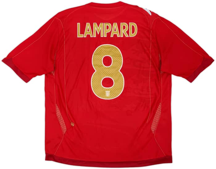 2006-08 England Away Shirt Lampard #8 - 5/10 - (XL)