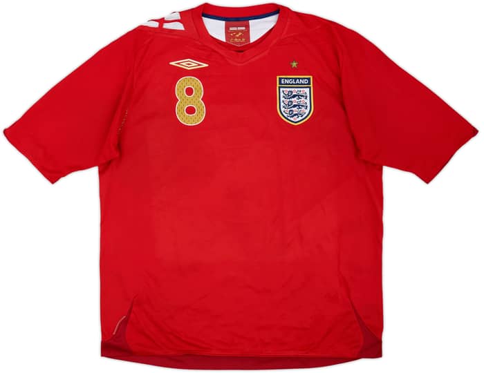 2006-08 England Away Shirt Lampard #8 - 5/10 - (XL)