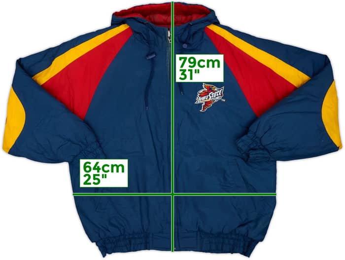 1995-96 Iowa State Cyclones Logo 7 Rain Coat - 6/10 - (M)