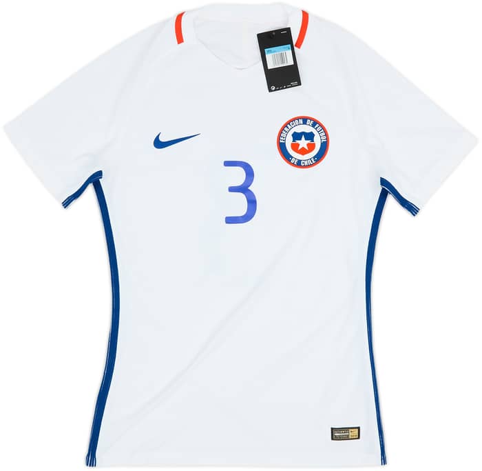 2016-17 Chile Player Issue Away Shirt #3 - 10/10 - (M)