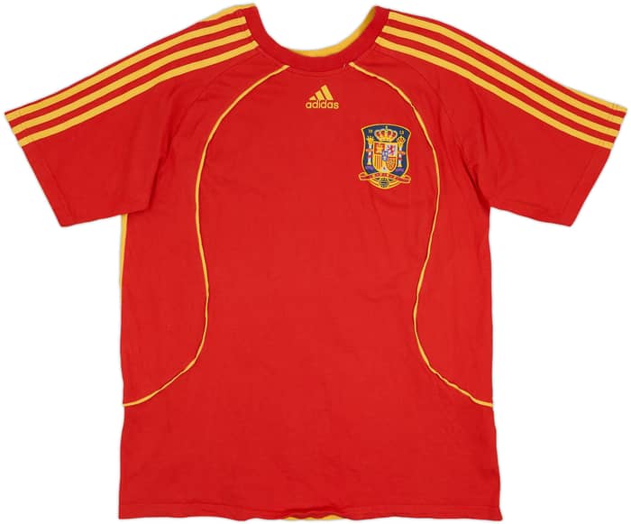 2007-09 Spain adidas Cotton Tee - 8/10 - (L)