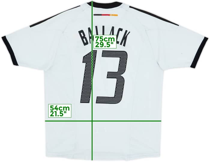 2002-04 Germany Maillot Domicile Ballack #13 - 5/10 - (L)