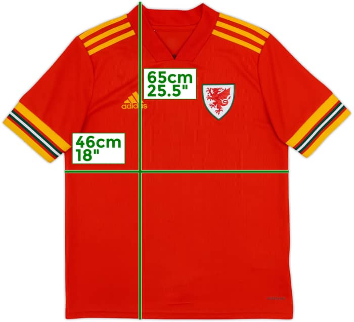 2020-21 Wales Home Shirt - 10/10 - (L.Boys)