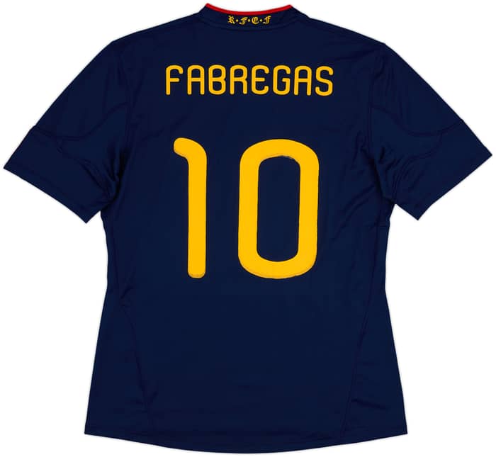 2010-11 Spain Away Shirt Fabregas #10 - 8/10 - (L)