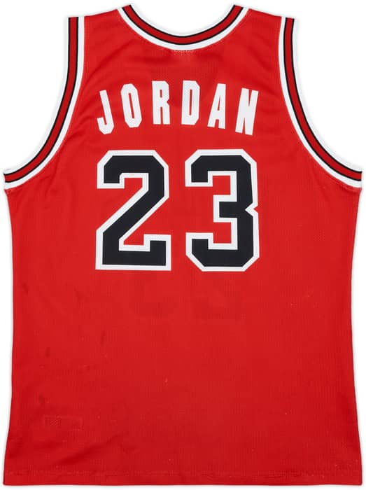 1991-98 Chicago Bulls Jordan #23 Champion Away Jersey - 7/10 - (L.Boys)