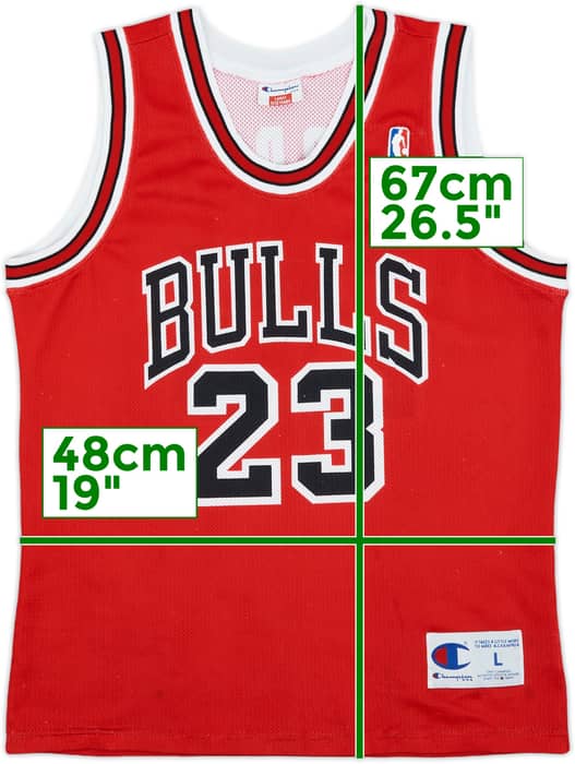 1991-98 Chicago Bulls Jordan #23 Champion Away Jersey - 7/10 - (L.Boys)