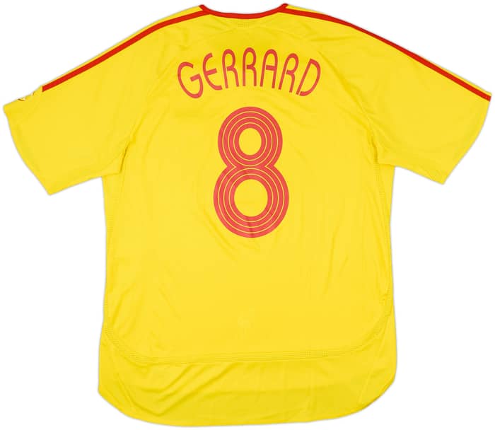 2006-07 Liverpool Away Shirt Gerrard #8 - 8/10 - (L)