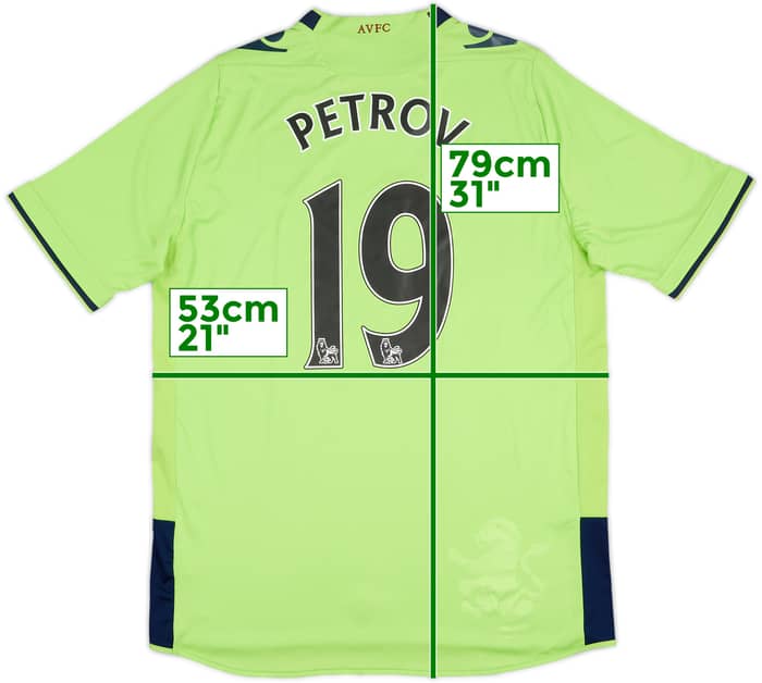 2012-13 Aston Villa Away Shirt Petrov #19 - 9/10 - (L)