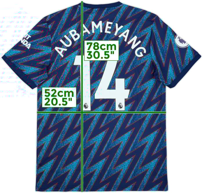 2021-22 Arsenal Third Shirt Aubameyang #14 (M)