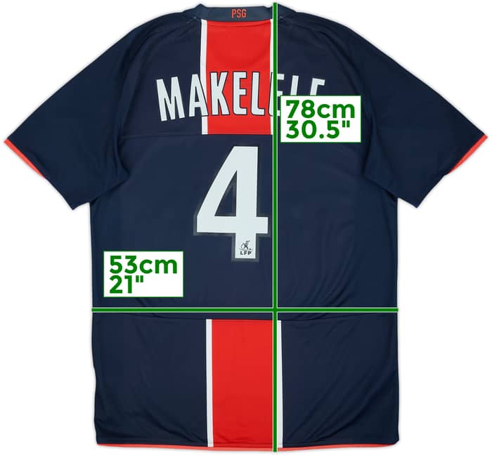 Camiseta de local del Paris Saint-Germain 2008-09 Makelele #4 - 7/10 - (M)