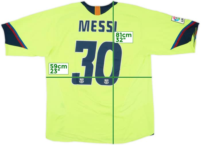 2005-06 Barcelona Away Shirt Messi #30 - 6/10 - (XXL)