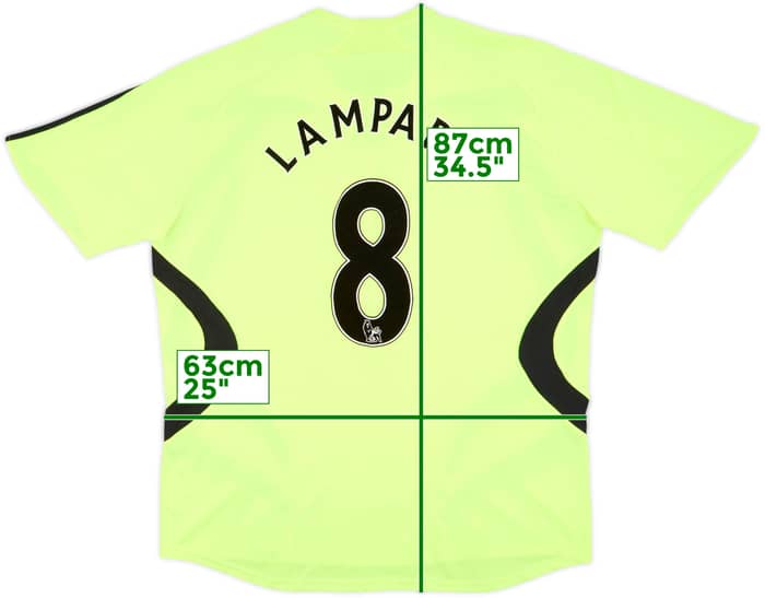2007-08 Chelsea Away Shirt Lampard #8 - 9/10 - (XXL)