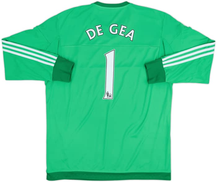 2015-16 Manchester United GK Shirt De Gea #1 - 7/10 - (XL)