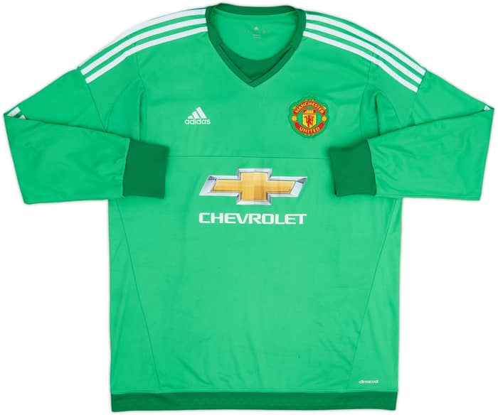 2015-16 Manchester United GK Shirt De Gea #1 - 7/10 - (XL)
