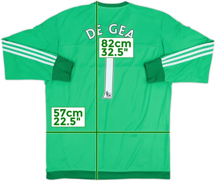 2015-16 Manchester United GK Shirt De Gea #1 - 7/10 - (XL)