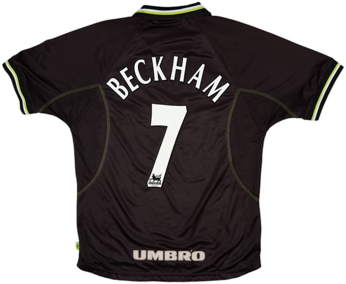 1998-99 Manchester United Third Shirt Beckham #7 - 8/10 - (L)