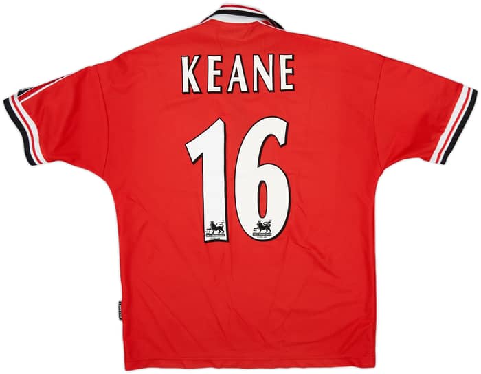 1998-00 Manchester United Home Shirt Keane #16 - 8/10 - (M)