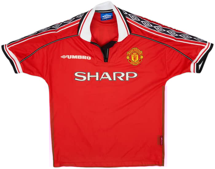 1998-00 Manchester United Home Shirt Keane #16 - 8/10 - (M)