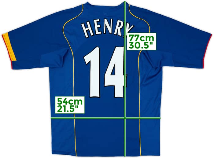 2004-06 Arsenal Away Shirt Henry #14 - 10/10 - (L)