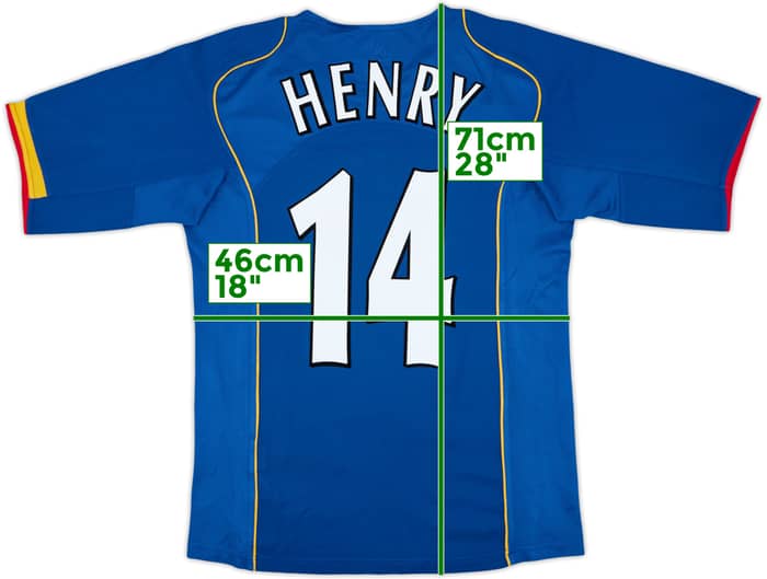 2004-06 Arsenal Camiseta Visitante Henry #14 - 9/10 - (S)