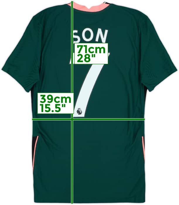 2020-21 Tottenham Authentic Away Shirt Son #7 - 10/10 - (XS)