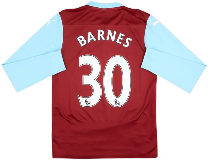 2014-15 Burnley Home L/S Shirt Barnes #30 - 6/10 - (S)