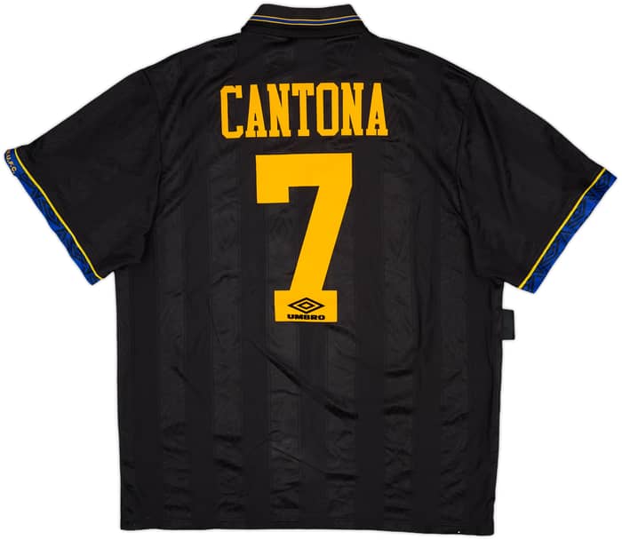 1993-95 Manchester United Away Shirt Cantona #7 - 8/10 - (XL)