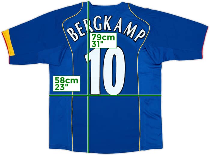 2004-06 Arsenal Away Shirt Bergkamp #10 - 8/10 - (L)