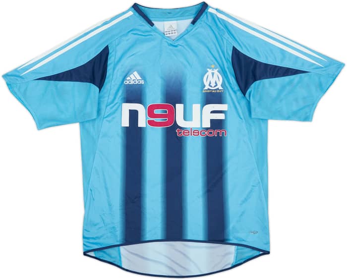 2004-05 Olympique de Marsella Camiseta de visitante Lizarazu #3 - 6/10 - (S)
