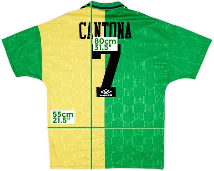 1992-94 Manchester United Third Shirt Cantona #7 - 8/10 - (XL)