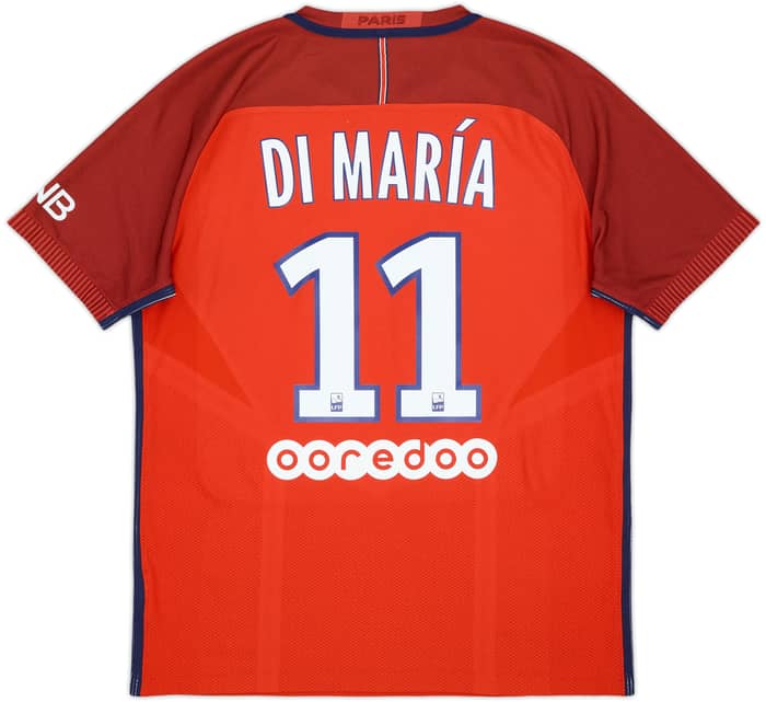 2016-17 Paris Saint-Germain Authentic Away Di Maria #11 - 8/10 - (L)