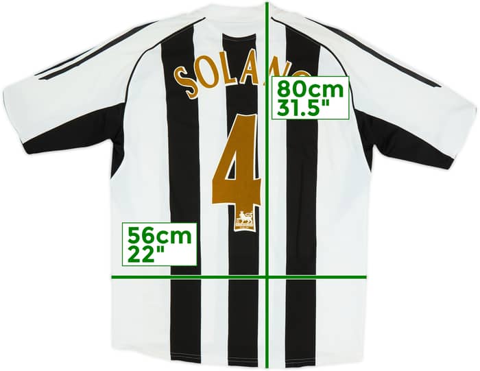 2005-07 Newcastle Home Shirt Solano #4 - 7/10 - (L)