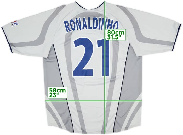 2001-02 Paris Saint-Germain Away Shirt Ronaldinho #21 - 8/10 - (XL)