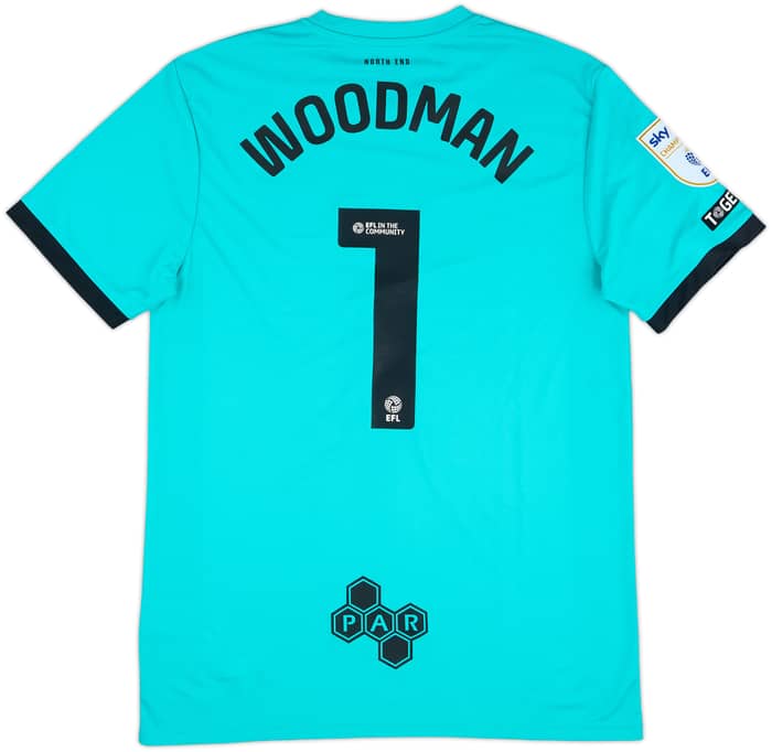 2024-25 Preston North End Match Issue GK Shirt Woodman #1