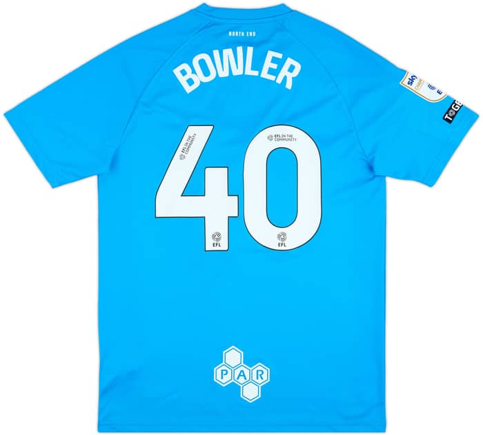 2024-25 Preston North End Match Issue Away Shirt Bowler #40