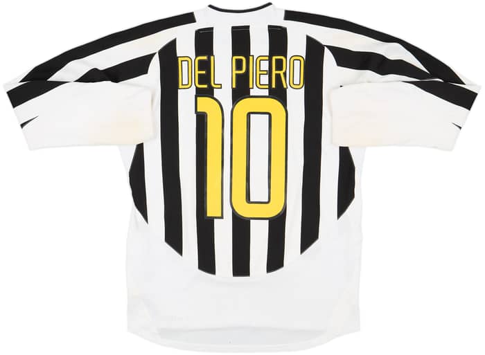 2003-04 Juventus Home L/S Shirt Del Piero #10 - 6/10 - (L)