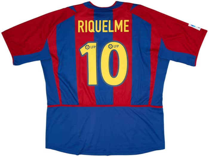 2002-03 Barcelona Home Shirt Riquelme #10 - 8/10 - (XXL)