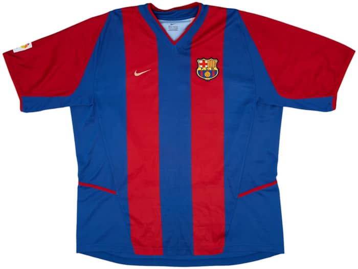 2002-03 Barcelona Home Shirt Riquelme #10 - 8/10 - (XXL)