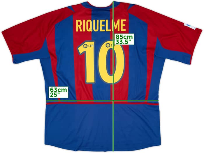 2002-03 Barcelona Home Shirt Riquelme #10 - 8/10 - (XXL)