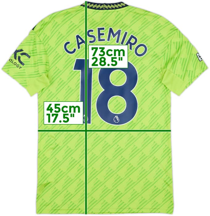 2022-23 Manchester United Third Shirt Casemiro #18 - 8/10 - (S)