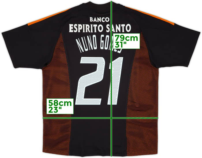 2002-03 Benfica Away Shirt Nuno Gomes #21 - 7/10 - (L)