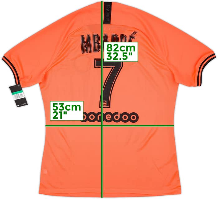 2019-20 Paris Saint-Germain Away Shirt Mbappe #7 (XL)