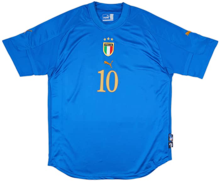 2004-06 Italy Home Shirt Baggio #10 - 8/10 - (XL)