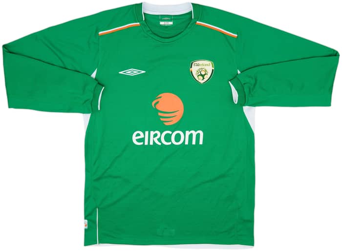 2004-06 Ireland Home L/S Shirt Duff #11 - 8/10 - (M)