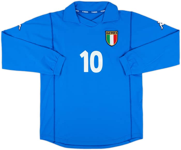 2001 Italy Women's Home Shirt #10 - 6/10 - (Women's L)