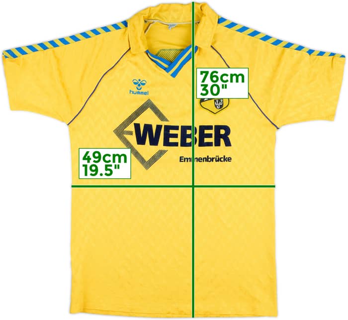 1986-89 Emmenbrucke Match Issue Home Shirt #6