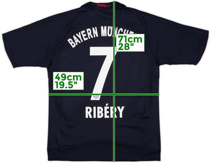 2008-09 Bayern Munich Away Shirt Ribery #7 - 8/10 - (XL.Boys)