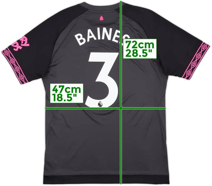 2018-19 Everton Away Shirt Baines #3 - 10/10 - (M)