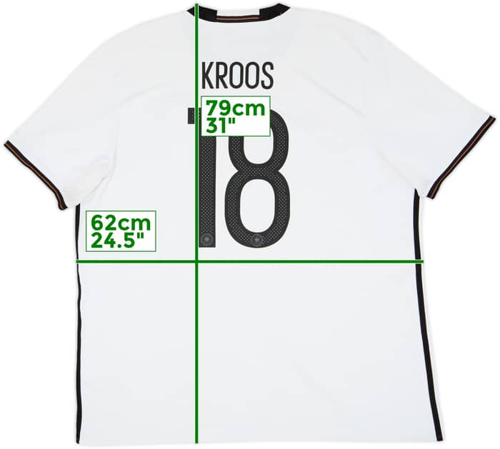 2015-16 Germany Home Shirt Kroos #18 - 6/10 - (XXL)